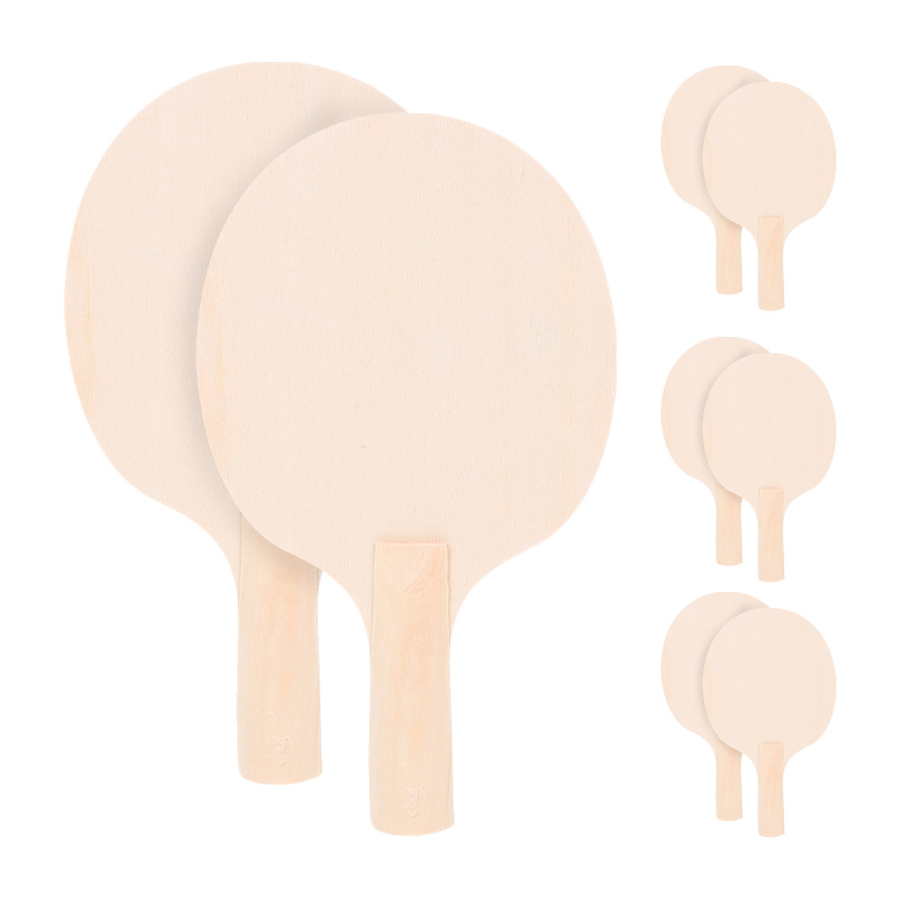 Table Tennis Racket - 4Pair Wooden Table Tennis Paddle Blanks