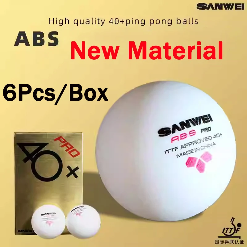 6pcs/box New Material SANWEI A - Table Tennis Olympics ulasan dan harga
